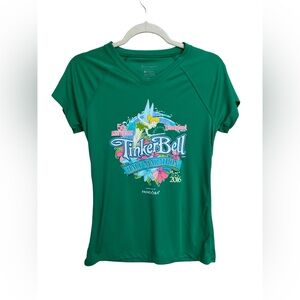 Disneyland TinkerBell‎ Half Marathon Green 2016 Shirt Size Small